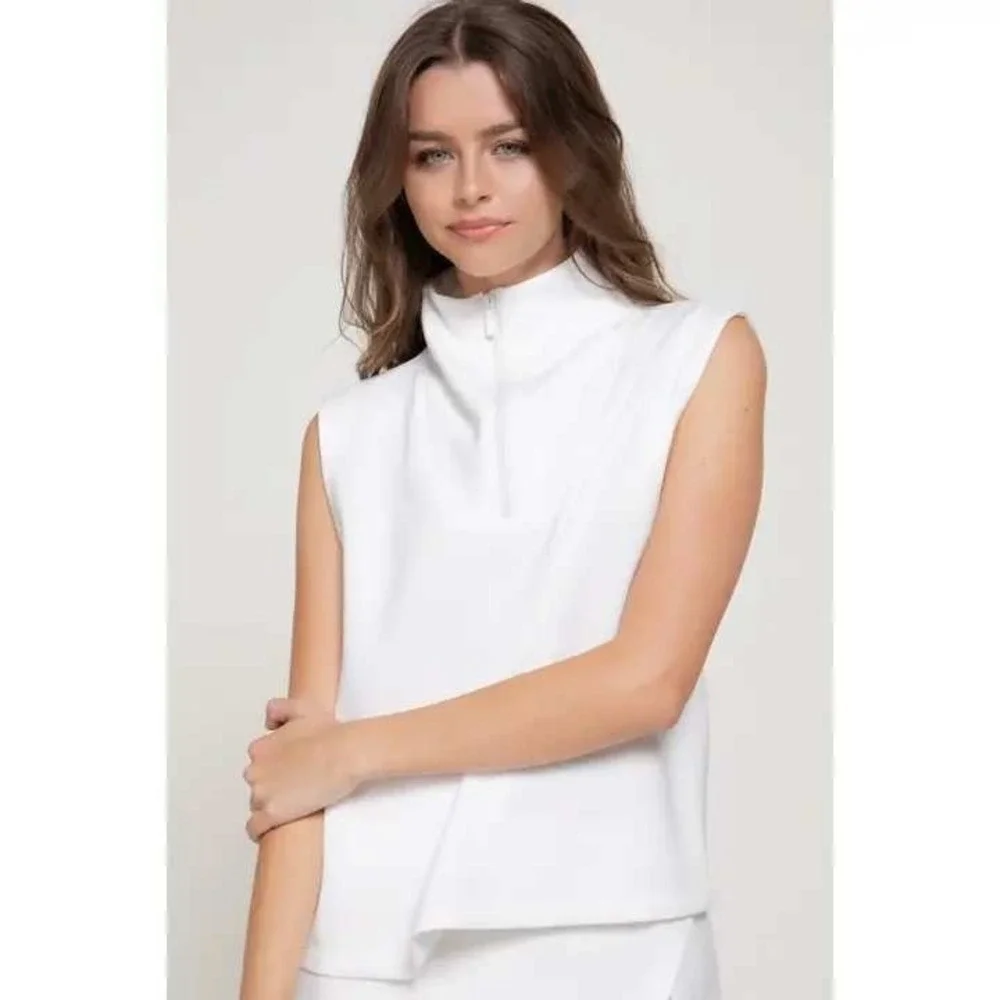Tenniscore Country Club Clean Girl Preppy White Skort Set Quiet Luxury Lrg scuba
